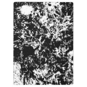 白黒抽象芸術氷形成 クリップボード (裏面)