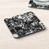 白黒抽象芸術氷形成 コースター (左側)