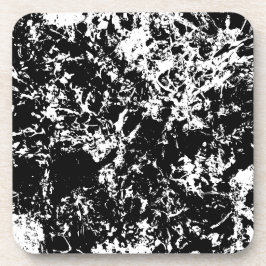 白黒抽象芸術氷形成 コースター
