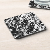 白黒抽象芸術氷形成 コースター (左側)