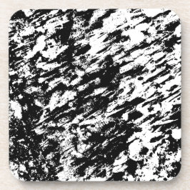 白黒抽象芸術氷形成 コースター