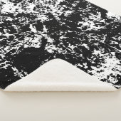白黒抽象芸術氷形成 シェルパブランケット (3/4)