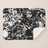 白黒抽象芸術氷形成 シェルパブランケット (正面(横))