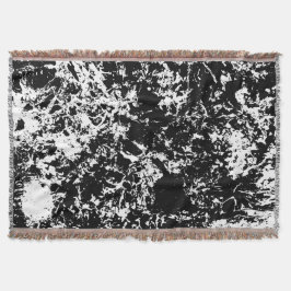 白黒抽象芸術氷形成 スローブランケット