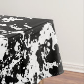 白黒抽象芸術氷形成 テーブルクロス (インサイチュ)