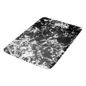 白黒抽象芸術氷形成 バスマット (アングル)
