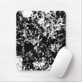 白黒抽象芸術氷形成 マウスパッド (マウス)