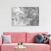 白黒抽象芸術絵画ズ キャンバスプリント (インサイチュ (リビング))