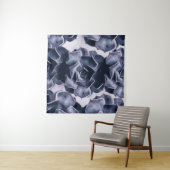 白黒抽象芸術絵画花 タペストリー (インサイチュ(横))