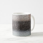 白黒抽象芸術絵画 コーヒーマグカップ (正面右)