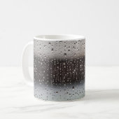 白黒抽象芸術絵画 コーヒーマグカップ (正面左)