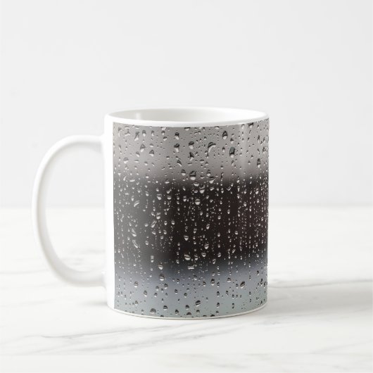 白黒抽象芸術絵画 コーヒーマグカップ (左)