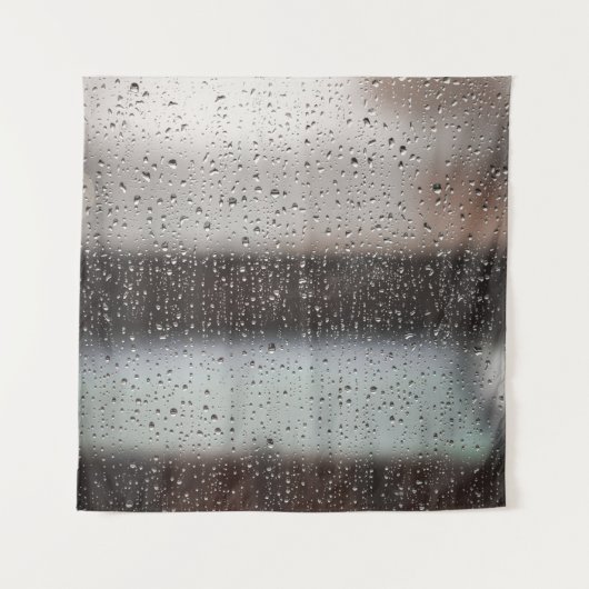 白黒抽象芸術絵画 タペストリー (正面)