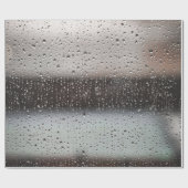 白黒抽象芸術絵画 ラッピングペーパー (フラット)