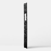 白黒抽象芸術絵画 Case-Mate iPhoneケース (裏面 / 右)