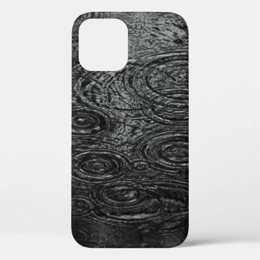 白黒抽象芸術絵画 Case-Mate iPhoneケース (裏面)