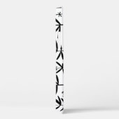 白黒抽象芸術花:パタエレガントーン Case-Mate iPhoneケース (裏面 / 右)