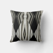 白黒抽象芸術装飾用クッション クッション (裏面)