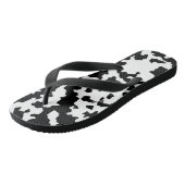 白黒抽象芸術迷彩ダウンロードと ビーチサンダル (アングル)