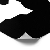 白黒抽象芸術迷彩ダウンロードと ポスター (角)