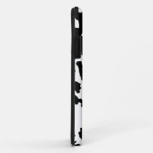 白黒抽象芸術迷彩携帯ケース Case-Mate iPhoneケース (裏面/右)