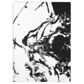 白黒抽象芸術顔付随芸術 クリップボード (裏面)
