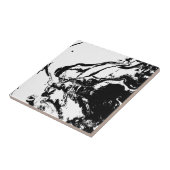 白黒抽象芸術顔付随芸術 タイル (側面)