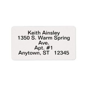 白黒抽象芸術4ライン差出人住所ラベル ラベル