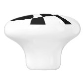 白黒抽象芸術 セラミックノブ (側面)