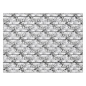 白黒抽象芸術 テーブルクロス (正面(横))