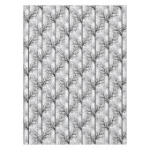 白黒抽象芸術 テーブルクロス (正面)