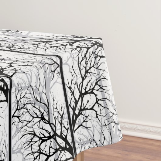 白黒抽象芸術 テーブルクロス (インサイチュ)