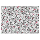 白黒抽象芸術 テーブルクロス (正面(横))