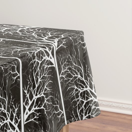 白黒抽象芸術 テーブルクロス (インサイチュ)