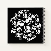 白黒抽象芸術 ノートブック (裏面)