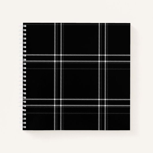 白黒抽象芸術 ノートブック (正面)