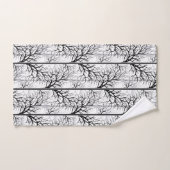 白黒抽象芸術 バスタオルセット (ハンドタオル)