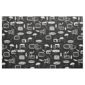 白黒抽象芸術 ファブリック (ヤード)