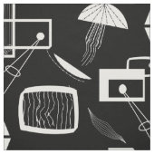 白黒抽象芸術 ファブリック (見本)