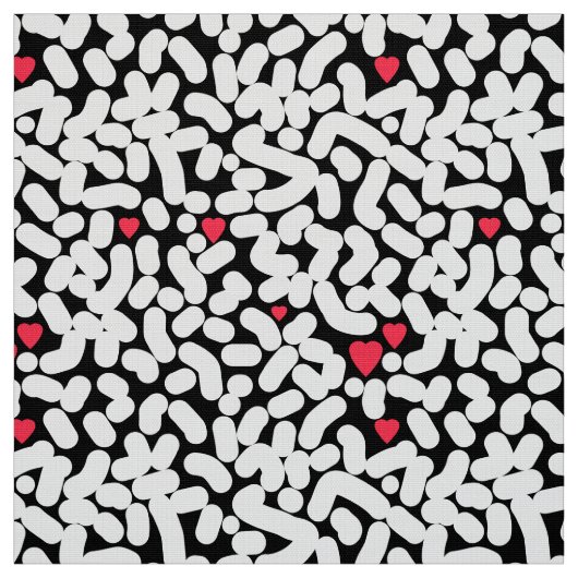 白黒抽象芸術 ファブリック (見本)