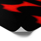 白黒抽象芸術 ポスター (角)