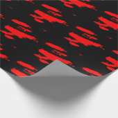 白黒抽象芸術 ラッピングペーパー (角)