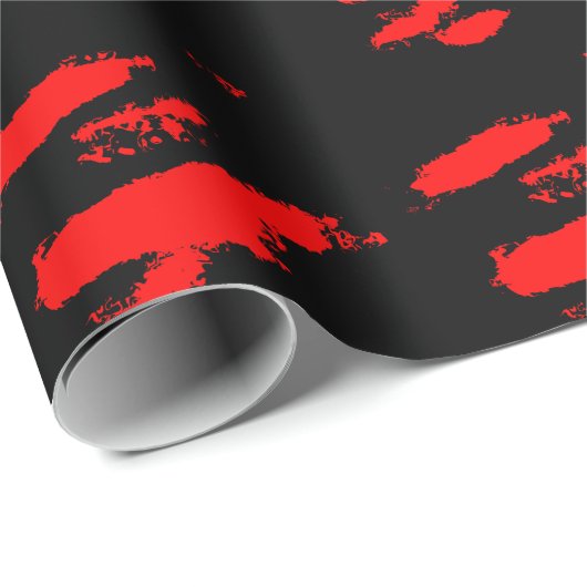 白黒抽象芸術 ラッピングペーパー (ロールコーナー)