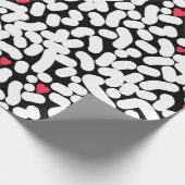 白黒抽象芸術 ラッピングペーパー (角)