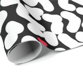 白黒抽象芸術 ラッピングペーパー (ロールコーナー)