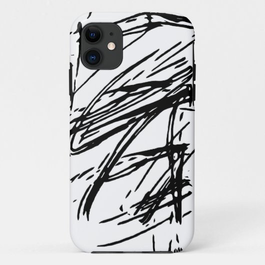 白黒抽象芸術 Case-Mate iPhoneケース (裏面)