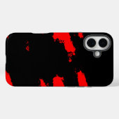 白黒抽象芸術 Case-Mate iPhoneケース (裏面 (横))