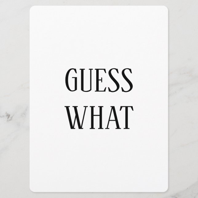 白黒推測どのような妊娠の発表 (正面)