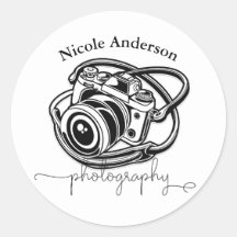 白黒撮影カメラロゴグラフィック