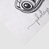 白黒撮影カメラロゴグラフィック 薄葉紙 (詳細)